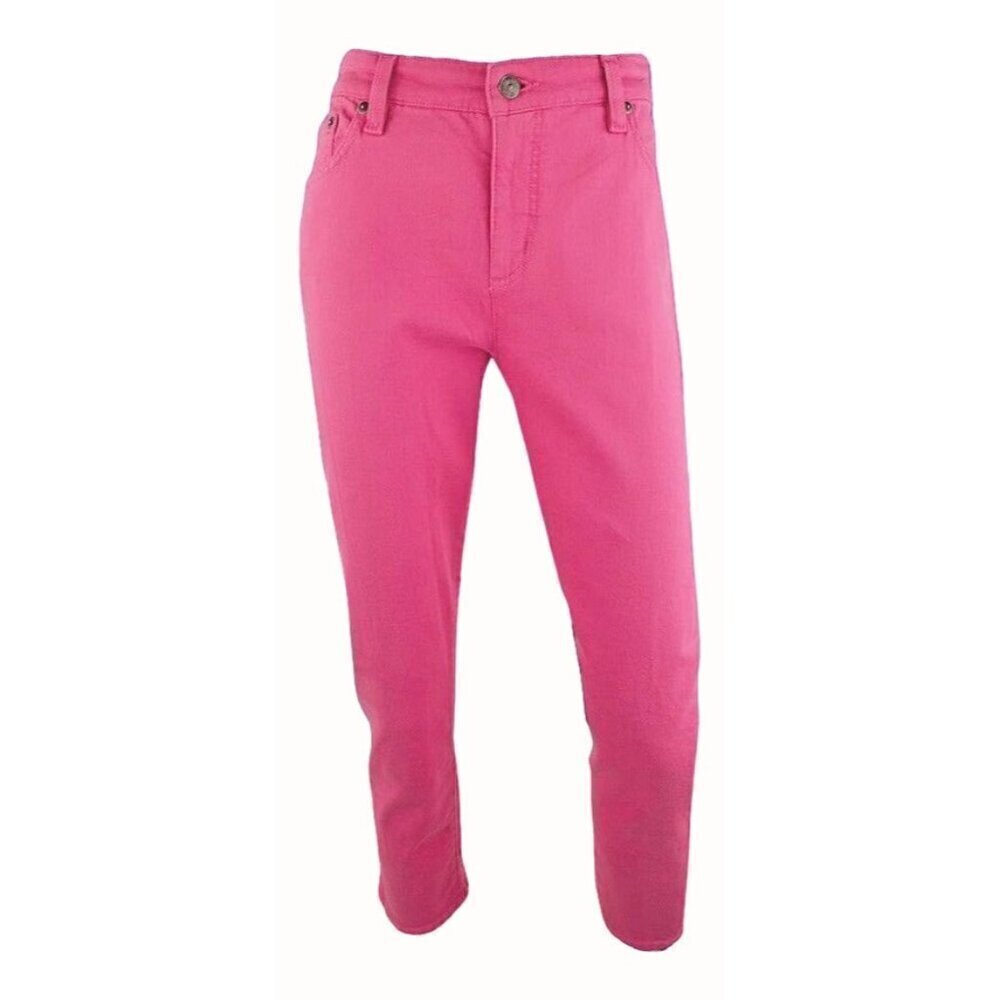 Lauren Ralph Lauren Pink Denim Ankle Jeans — 5 Pocket — Size 4